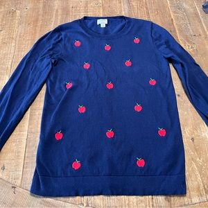 J Crew “teddie” apple sweater